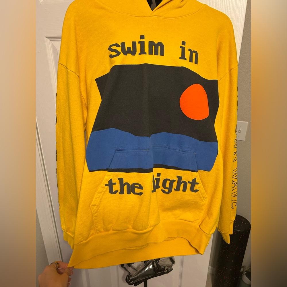 Yellow Kid Cudi Graphic Hoodie